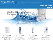 Tablet Screenshot of hexagonwaterfilters.com